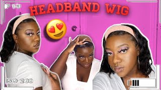 Amazon 14 Inch Body Wave Headband Wig || Ft. Unice Hair