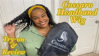 Bomb  Affordable Amazon Headband Wig Review: Cossaro Curly Deep Wave Human Hair 150 Density 14In.