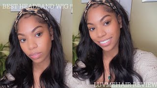 I Tried A Headband Wig!! No Lace No Glue | Luvme Hair Review