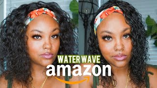 Headband Human Hair Water Wave Amazon Wig  | @Meekfro | Amazon Wig Review