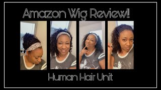 Amazon Wig Review | Tahaikie Wigs + 16Inch Brazilian Deep Wave Headband Wig