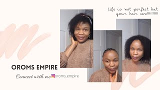 Yay!!! She Did It, My First Headband Wig. | Wigmy Hair | Oroms Empire