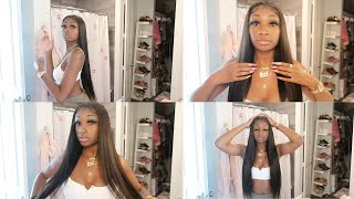 Silky Straight Closure Wig Insatll Ft. One More Hair