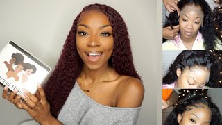 Installing A Full Lace Wig On Someone For The First Time! | Formal Hair