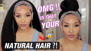 Finally A Kinky Straight Headband Wig  | Natural Hair Goals❗ | The Ultimate Everyday Wig Ft Ywigs