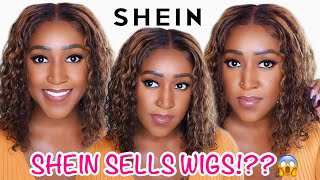 @Shein Sells Wigs!?? Where Have I Been!?? Highlighted Curly 4X4 Human Hair Lace Closure Wig