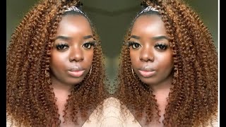 This Color!   Bomb Human Hair Headband Wig! | No Lace! Quick And Easy! | Ft. Ywigs