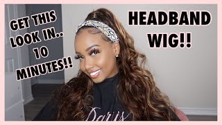 Ombre Headband Wig! || You Don'T Need Any Skills! || Easiest Install Ever!! Ft. Beautyforever H