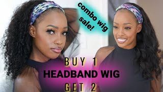 Buy 1 Get 2! Body Wave And Kinky Curly Headband Wig For The Price Of 1 Wig | Mslynn Hair