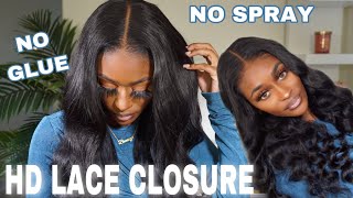 Glueless Lace Wig Install For Beginners | 5X5 Hd Lace Closure | (Easy) Skin Melt Lace Wig