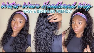 Water Wave Headband Wig- Easy & Beginner Friendly Ft. Amazon Beauty Forever Hair
