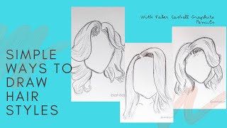 Simple Ways To Draw Hairstyles ( Beginners Friendly )