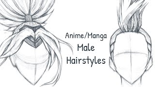 Manga / Anime Male Hairstyles Drawing Yasuo & Ekko - League Of Legends | How To Draw Hair Easy