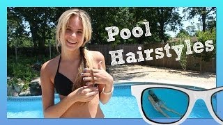 Pool Hairstyles | Beach Hairstyles | How To Make A Top Knot Messy Bun- Summer Hairstyles Tutorial
