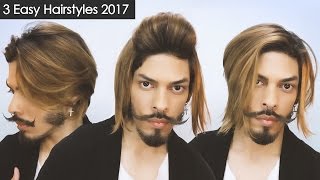 3 Easy Hairstyles 2017 | Medium-Long Hair