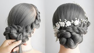 Easy Hairstyle For Wedding | Messy Bun Tutorial Long Hair