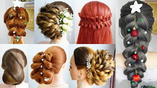 Top 7 Easy Hairstyles For Long Hair | Braided Updo Hairstyle Girls