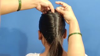 New French Bun Hairstyles Simple Easy Juda For Girls For Long Hair Hairstyles