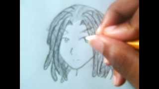 How To Draw Manga: Black Hairstyles (Step By Step Tutortal) Part 2