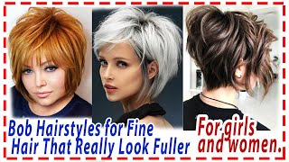 Bob Haircut With Volume 2022. For Girls And Women,For Fine Hair.