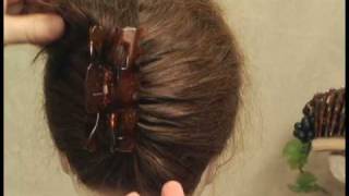 Easy Hairstyles.  Why Use An Ugly Plastic Claw To Put Up Your Hair?