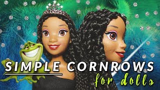 Diy Simple Cornrows For Dolls - How To - Doll Hairstyles - Disney | Tutorial