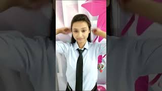 Simple & Easy Hairstyle For College Or School Uniform #Shorts #Sfam #Hairstyle #Collegehairstyle