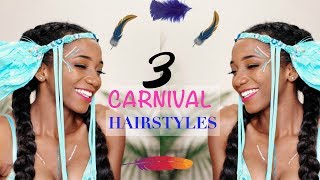 3 Easy Hairstyles For A Caribbean Carnival - Toronto Caribana | Annesha Adams