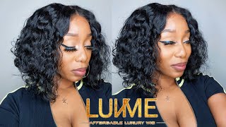 My First Glueless Wig! || 4X4 Water Wave || Ft Luvme Hair | Start To Finish || Beginner Friendly ||