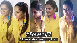 7 Simple Hairstyles For Oily Hair || Avon #Powerof7 Oil Review