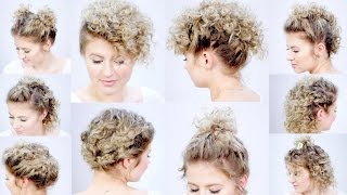 10 Easy Hairstyles For Short Hair With Curling Iron | Milabu