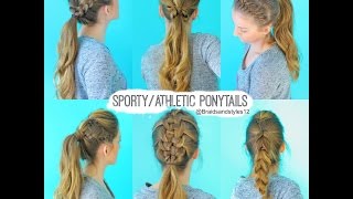 6 Quick And Easy Sporty/Athletic/Workout Hairstyles | Braidsandstyles12