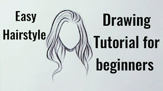 How To Draw Hairs/Hairstyle Easy Of A Girl Drawing Hair Hairstyles Easy Step By Step For Beginners