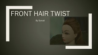 #Hairstyle -2 Front Hair Twist | Simple & Cute Hairstyle | Quick & Trendy | #Beautywithcarebysonali