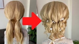 How To Do A Low Curly Updo - Easy Hairstyles