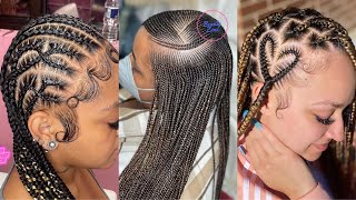 New Latest Braiding Hair Hairstyles For Black Women 2022 : Beautiful Braids For Cute Looks.