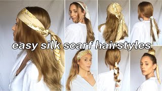 7 Easy Silk Scarf Hairstyles
