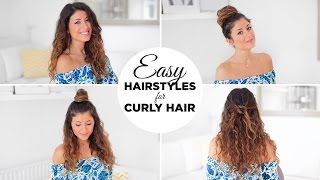 3 Easy Hairstyles For Curly Hair