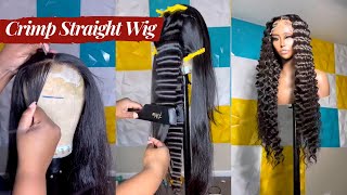 How To: Crimp Your Best Glueless Wig Skin Melt Hd Lace Frontal Wig | #Ulahair