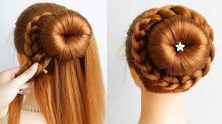 Latest Bun Hairstyle Using Donut | Simple Hairstyle For Long Hair