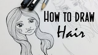 How To Draw Girl'S Hairstyles -  Stylized Real Time Hair Drawing Tutorial