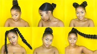 How To: 6 Quick & Easy Hairstyles For Short/Medium Natural Hair| Therealhermimi