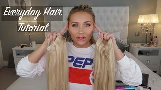 Everyday Hair Tutorial | Beauty Works Clip In Extensions