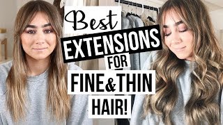 Best Extensions For Fine & Thin Hair!