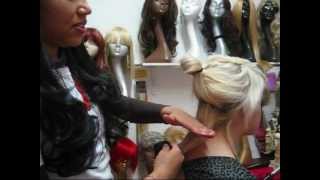 How To Put In Clip In Hair Extensions (Short Hair Mixing Colors)