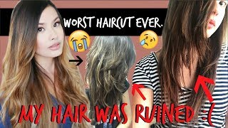 The Worst Haircut Fail Ever | My Hair Got Butchered :(