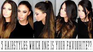 Beauty Works Hair Extensions - 5 Hairstyles!
