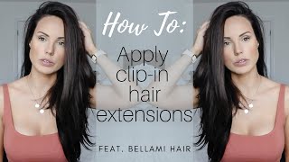 How To: Clip In Hair Extensions Feat. Bellami Hair