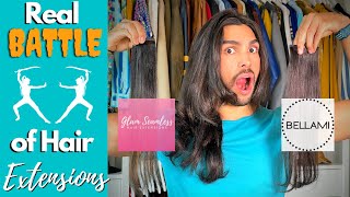 Best Hair Extensions Brand! Bellami Vs Glam Seamless (Unbox/Try On/Review)