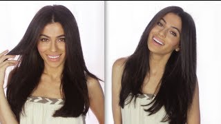 How To Cut Your Clip-In Extensions | How To Hairstyles + Hair Tutorials | Teni Panosian